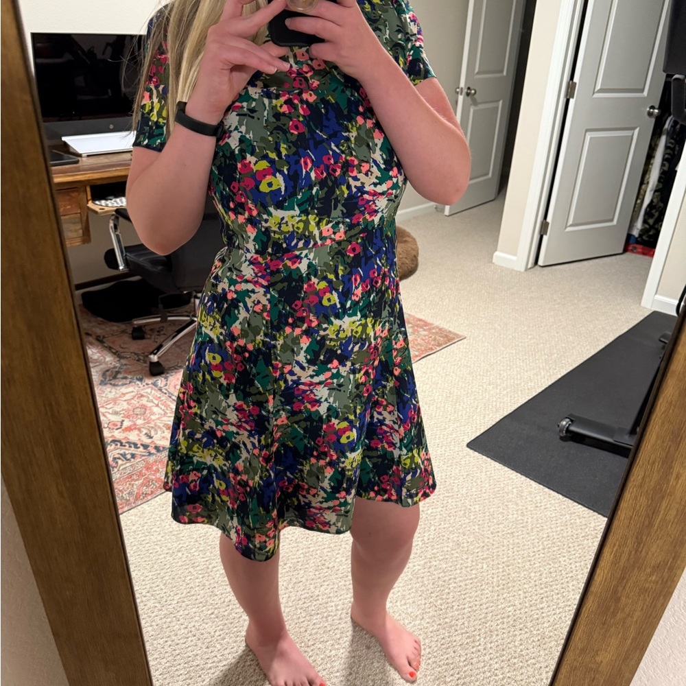 J. Crew Colorful Floral Dress - Picture 4 of 4
